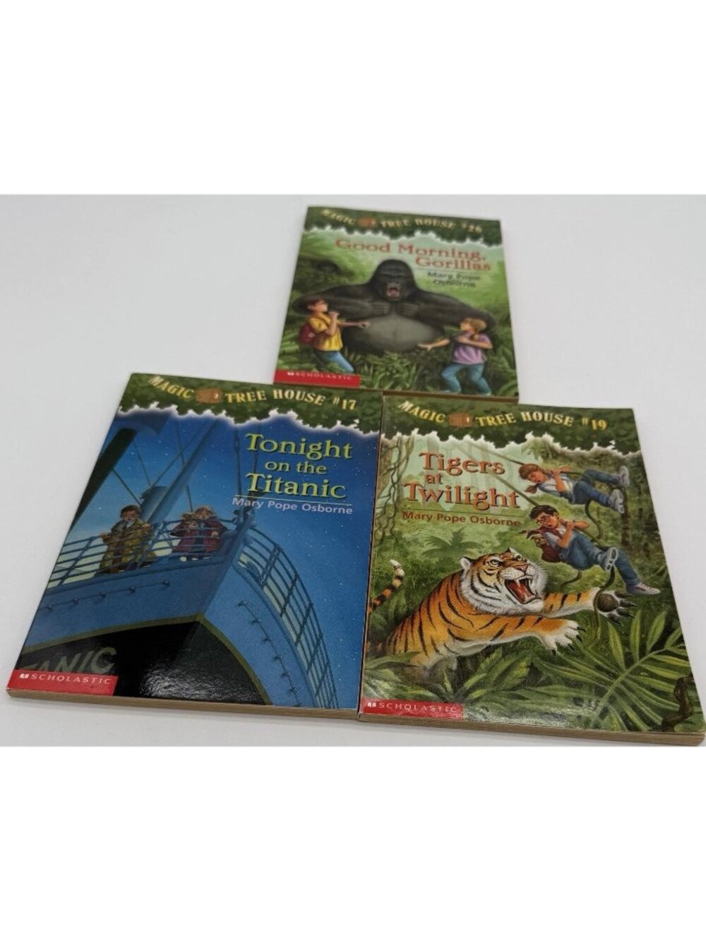Magic Treehouse Paperback Books Mary Pope Osborne Books 17, 19, And 26
